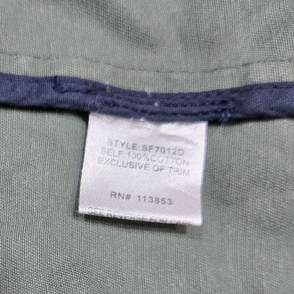 41 Hawthorn Brennan Army Green Camo Cargo 100% Cotton Utility Jacket Stitch Fix - Picture 9 of 9